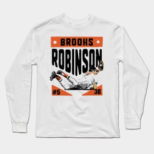 Brooks Robinson Baltimore Dive Long Sleeve T-Shirt